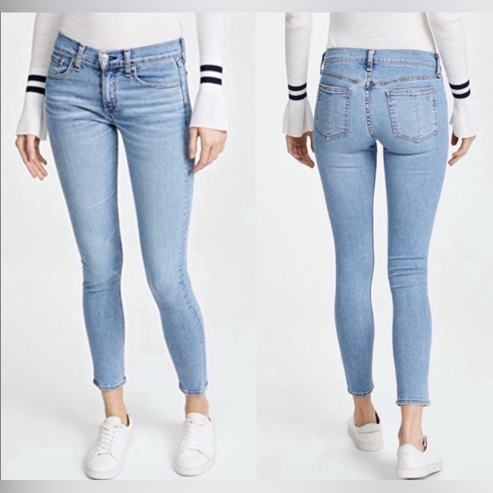 Rag & Bone Ankle Skinny Jeans Size 28 Nelly Light Wash - Picture 4 of 16